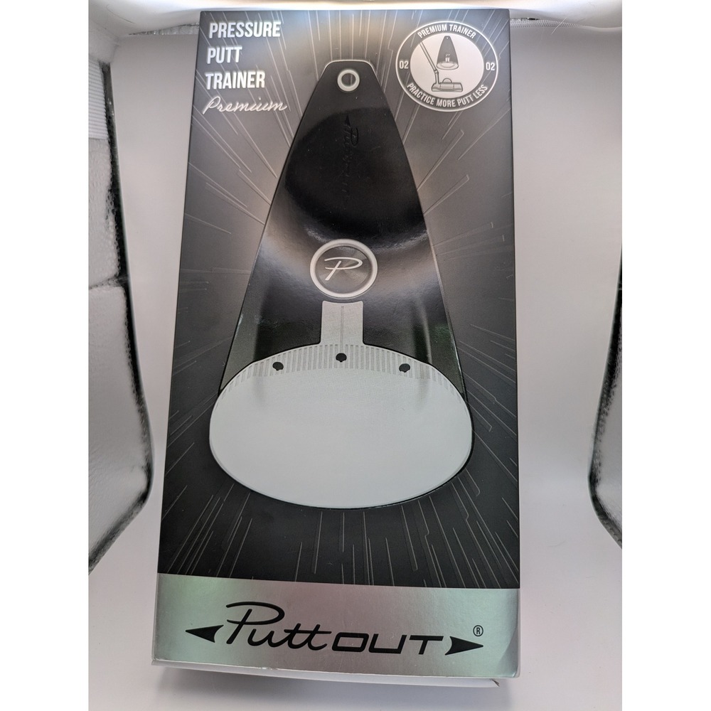 PuttOut Pressure Putt Trainer Premium Golf Training Aid Black White Practice Aid